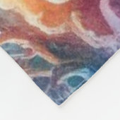 海ウミガメの下 フリースブランケット (角)