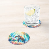 海ウミガメの下 ペーパーコースター (インサイチュ)