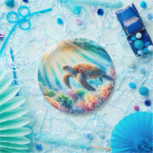 海ウミガメの下 ペーパープレート (パーティー)