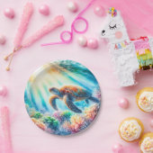 海ウミガメの下 ペーパープレート (パーティー)