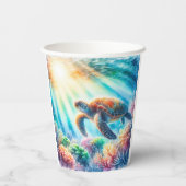海ウミガメの下 紙コップ (裏面)
