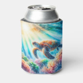 海ウミガメの下 缶クーラー (缶裏面)