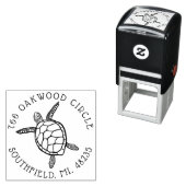 海ウミガメイラストレーションアドカスタムレス セルフインキングスタンプ (インサイチュ)