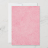 海ウミガメ女の子ベビーシャワー招待状 招待状 (裏面)