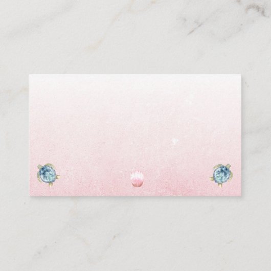 海ウミガメ女子おむつラッフル エンクロージャーカード (裏面)