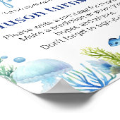 海ウミガメ誕生日タイムカプセルポスター ポスター (角)