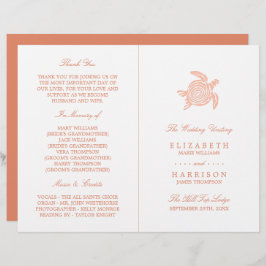 海ウミガメ、ソフトサンゴ結婚式 プログラム