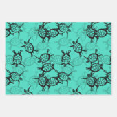 海ウミガメ ラッピングペーパーシート (正面)