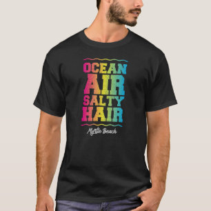 海エアサルティヘアマートルビーチレトロトロピカルT Tシャツ