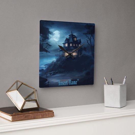 海エッジマナー スクエア壁時計 (オフィス)