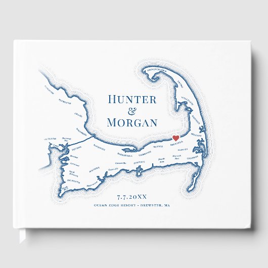 海エッジリゾートケープコッドエレガントウェディング ゲストブック (正面)