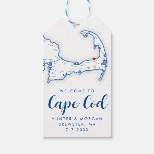 海エッジリゾートブルスターMA結婚の歓迎 ギフトタグ (正面)