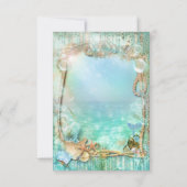 海エレガントのビーチ台番号で魅了される 招待状 (裏面)