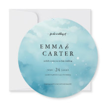 海エレガントの水彩下のスクリプ結婚ト