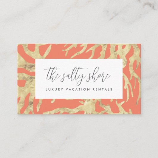 海エレガントサンゴ 名刺 (正面)