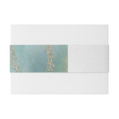 海エレガントモノグラムの水結婚色 招待状ベリーバンド (裏面例)