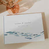 海エレガント岸の青い水の色の結婚魚 ゲストブック