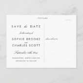 海エレガント水彩日付はがきを保存 案内ポストカード (裏面)