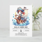 海エレガント海賊版誕生日 招待状 (スタンド正面)