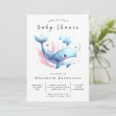 海オンライン鯨の赤ちゃんシャワー 招待状 (スタンド正面)