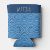 海カスタマイズ可能な名前Australian Dreamtime 缶クーラー (裏面)