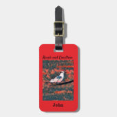 海カスタマイズ鳥 ラゲッジタグ (正面縦)