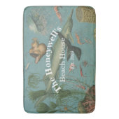 海カスタムスタイリッシュ風呂マットの下のレトロ バスマット (正面縦)