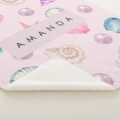 海カスタムモノグラムコースタルシーシェルパールの贈り物 シェルパブランケット (3/4)