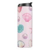 海カスタムモノグラムコースタルシーシェルパールの贈り物 タンブラー (回転左)