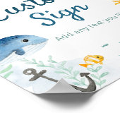 海カスタム下パーティー標識 ポスター (角)