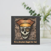 海カスタム賊スカルハローウィンパーティ招待状 招待状 (スタンド正面)