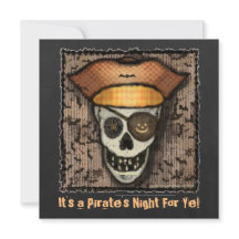 海カスタム賊スカルハローウィンパーティ招待状