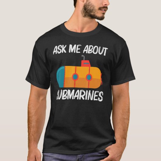 海カッコいい海男性へ退役軍人潜水艦 Tシャツ (正面)