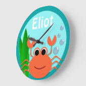 海カニ大丸時計 ラージ壁時計 (傾斜)