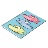 海カラフルで幸せな歯の魚 ノートブック (左側)