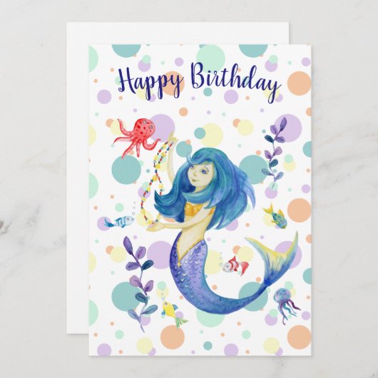 海カラフルの下の人魚 シーズンカード (正面/裏面)