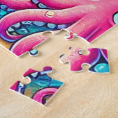 海カラフルをテーマにした水中のシよくはしゃぐーン ジグソーパズル (側面)