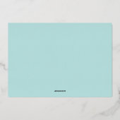 海カラフルガラスのクリスマスの海と挨拶 箔シーズンカード (裏面)