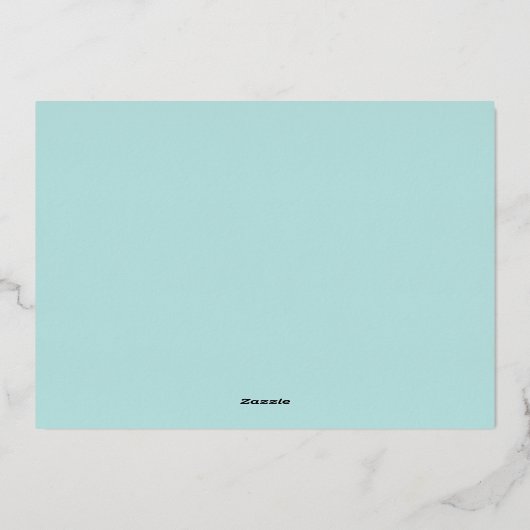 海カラフルガラスのクリスマスの海と挨拶 箔シーズンカード (裏面)