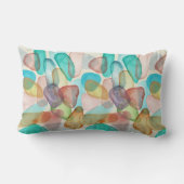 海カラフルシーガラス装飾用クッション ランバークッション (裏面)