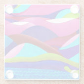 海カラフルヒルズ ガラスコースター (裏面)