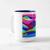 海カラフルヒルズ ツートーンマグカップ (正面左)