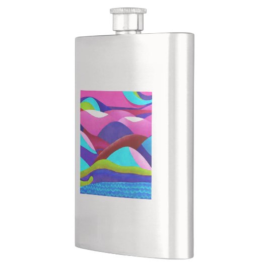 海カラフルヒルズ フラスク (左)