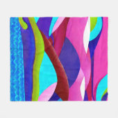 海カラフルヒルズ フリースブランケット (正面(横))