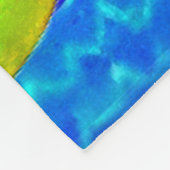 海カラフルヒルズ フリースブランケット (角)