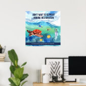 海カラフルモダン生引用文 ポスター (ホームオフィス)