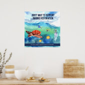 海カラフルモダン生引用文 ポスター (キッチン)