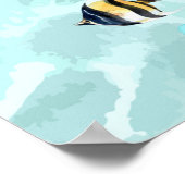 海カラフルモダン生引用文 ポスター (角)