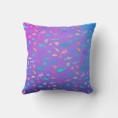 海カラフル学校パーティーの下のサメ クッション (裏面)