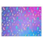 海カラフル学校パーティーの下のサメ テーブルクロス (正面(横))